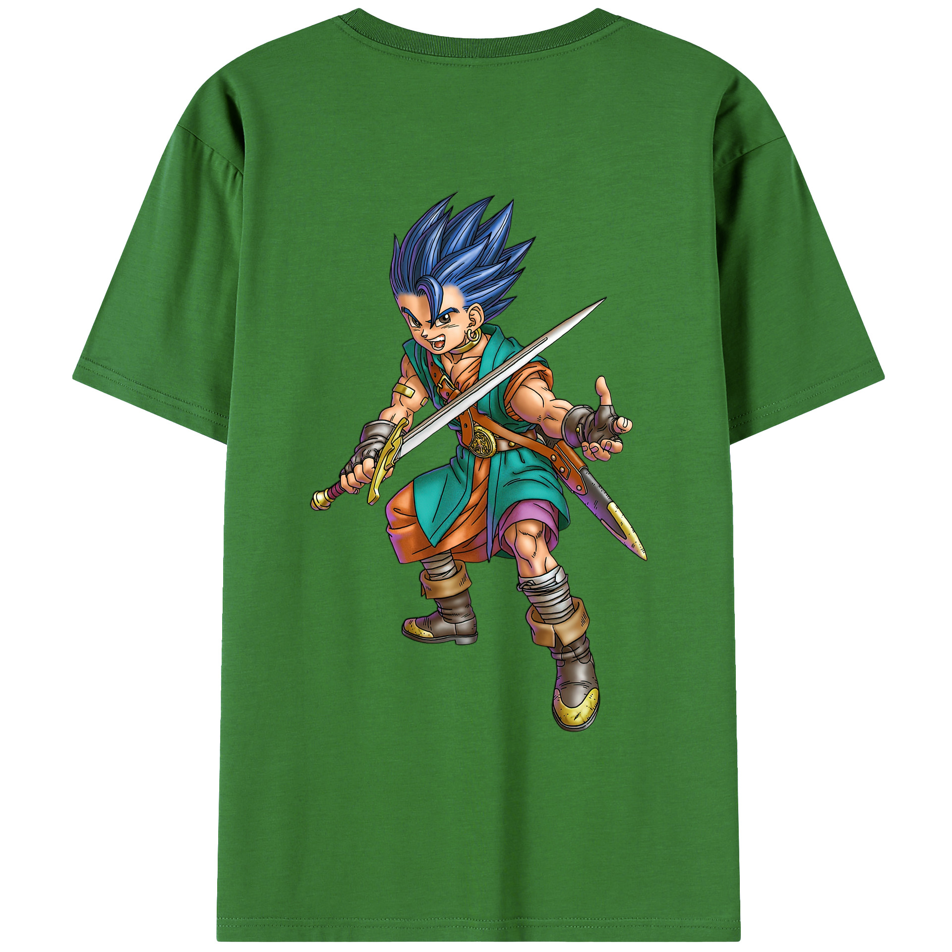 （画像用） ドラゴンクエスト Doragon Kuesuto Dragon Quest レディース半袖Tシャツ(バックプリント)